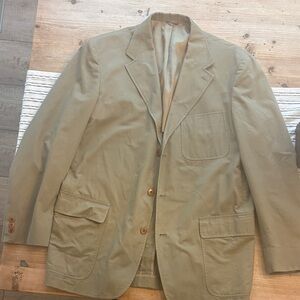 Men's Vintage Y2K J. Crew Oarsmen Tan Blazer